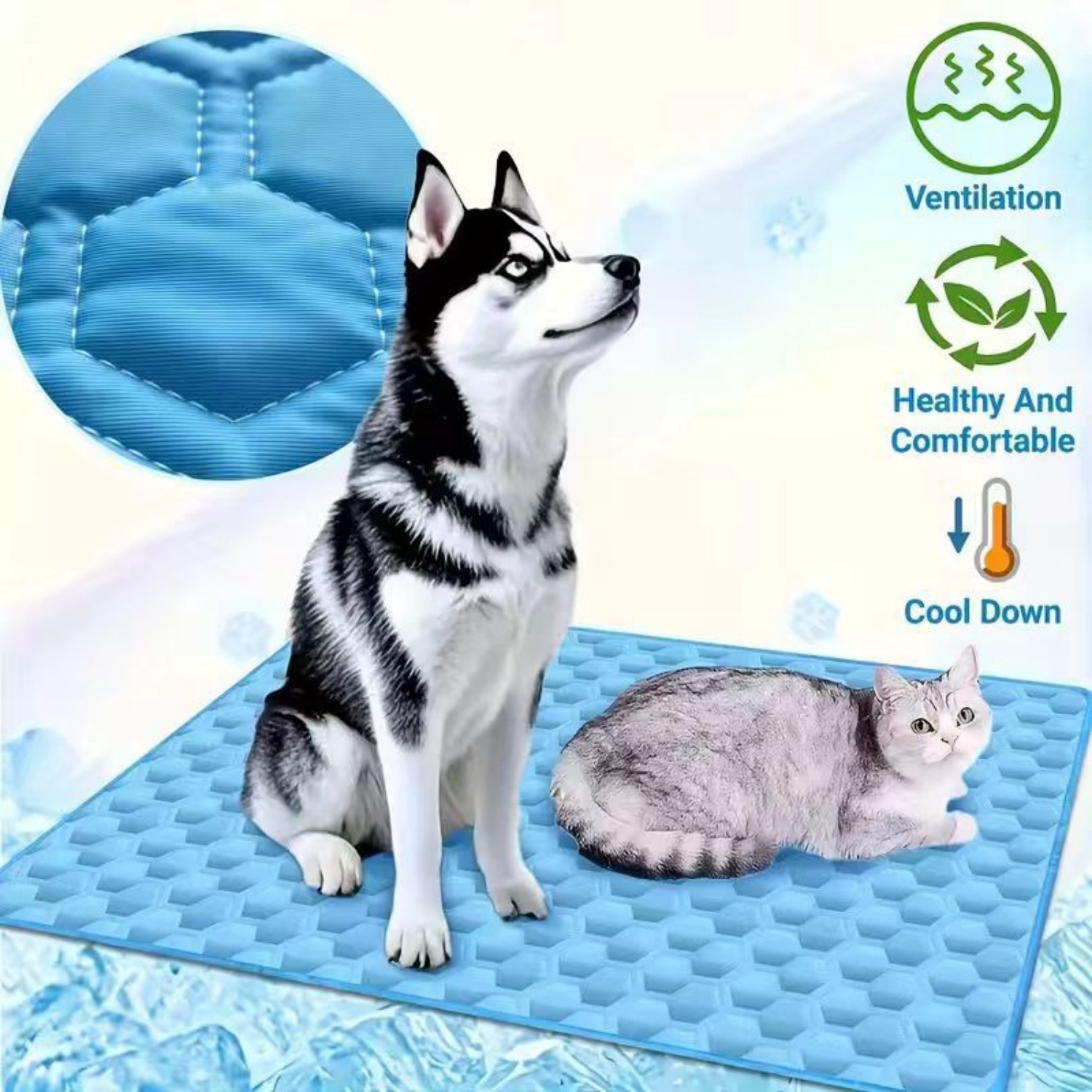 Pet Supplies Dog Wash - Летний охлаждающий коврик для домашних животных: